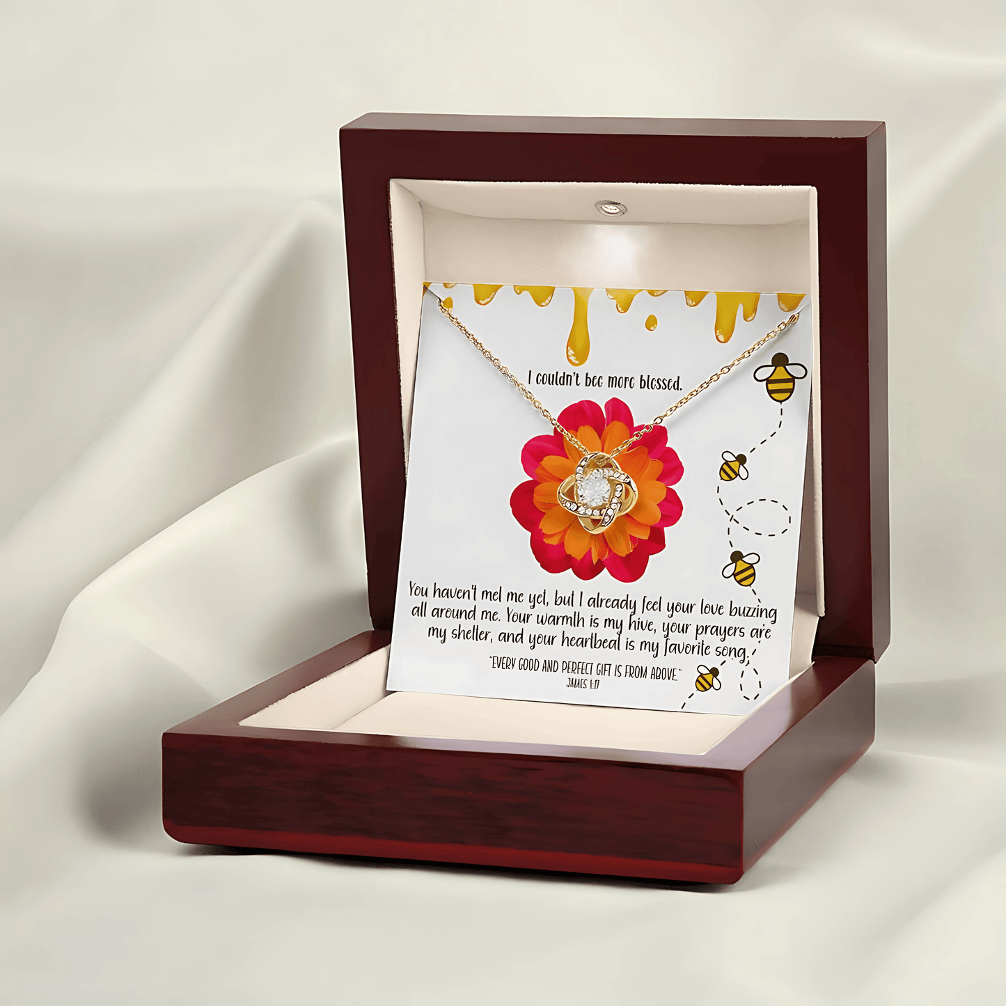 Bee More Blessed – A Necklace for the Mom-to-Be