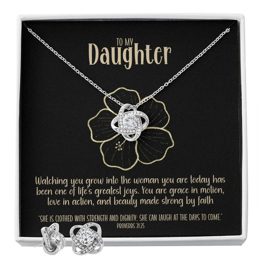Radiant Becoming – A Necklace & Earring Gift Set for My Daughter