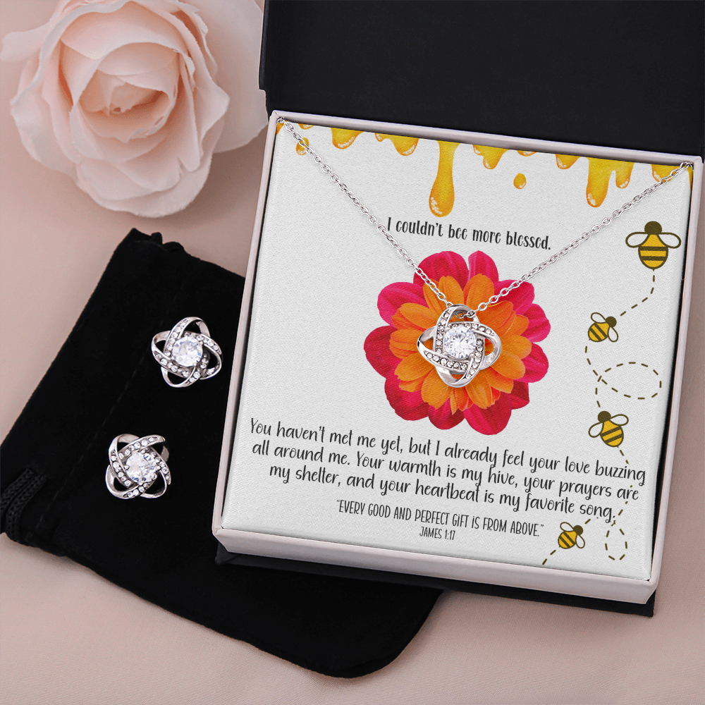 Bee More Blessed – A Necklace & Earring Gift Set for Mom-to-Be