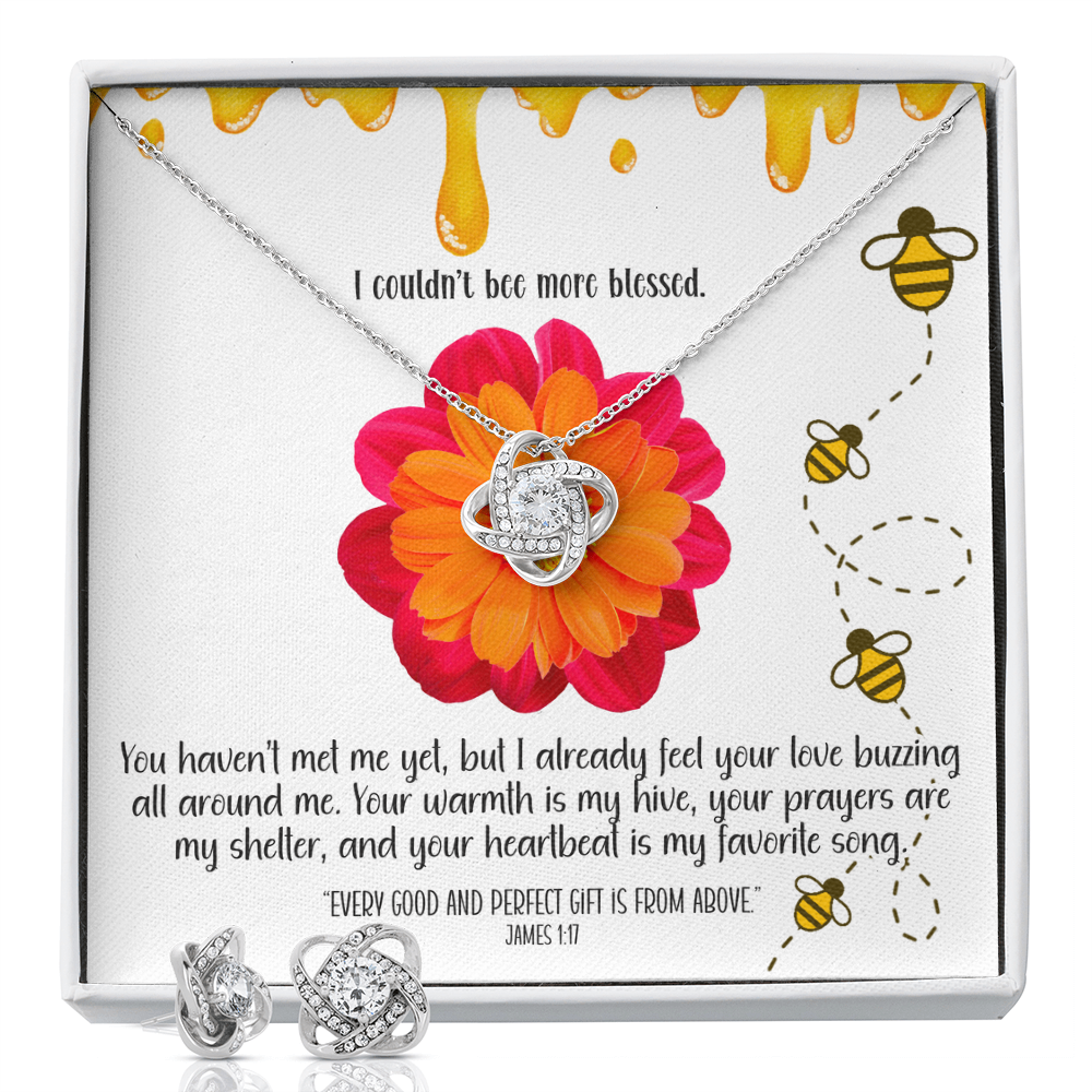 Bee More Blessed – A Necklace & Earring Gift Set for Mom-to-Be