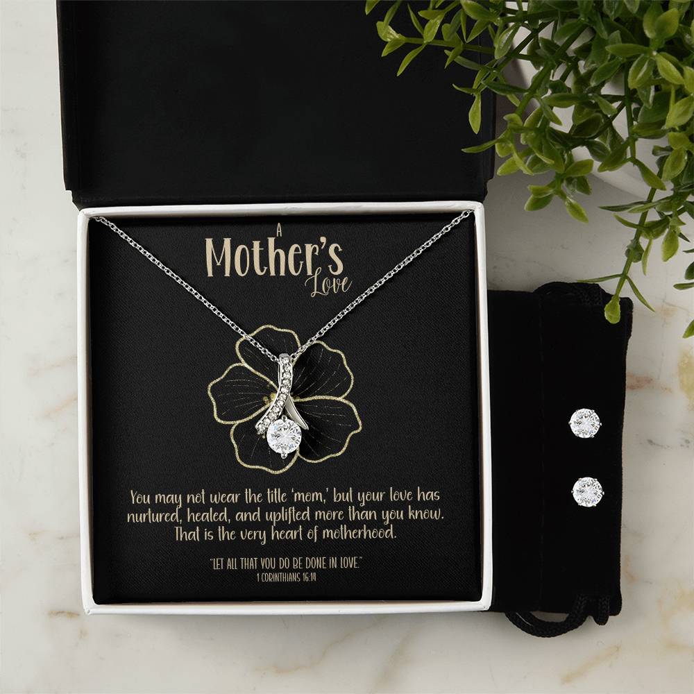 Heart of Motherhood – A Necklace & Earring Gift Set for Her