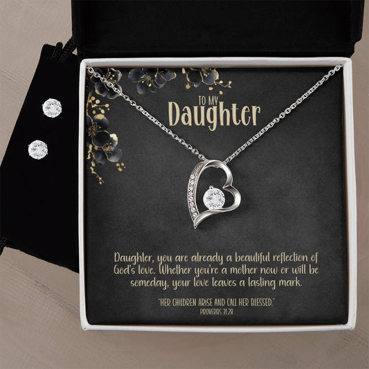 A Beautiful Reflection – A Necklace & Earring Gift Set for My Daughter