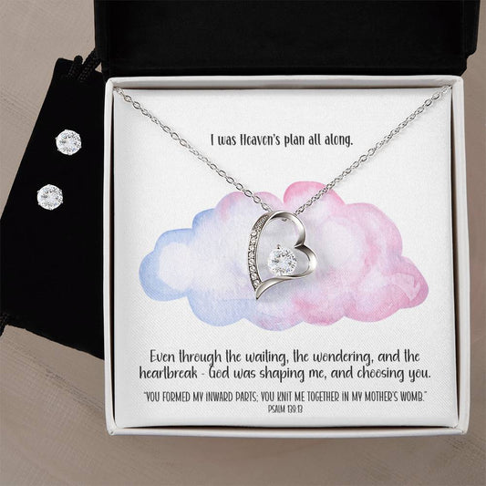 Heaven’s Plan – A Necklace & Earring Gift Set for Mom-to-Be