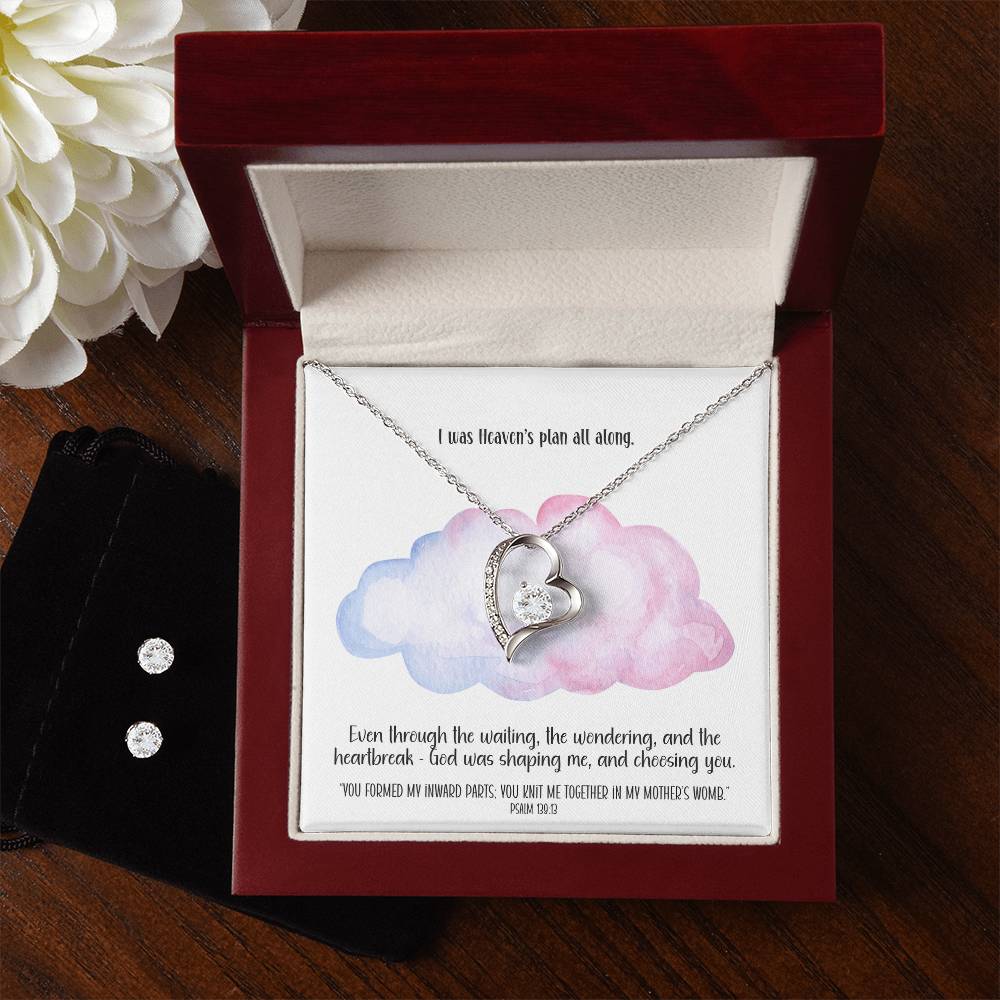 Heaven’s Plan – A Necklace & Earring Gift Set for Mom-to-Be