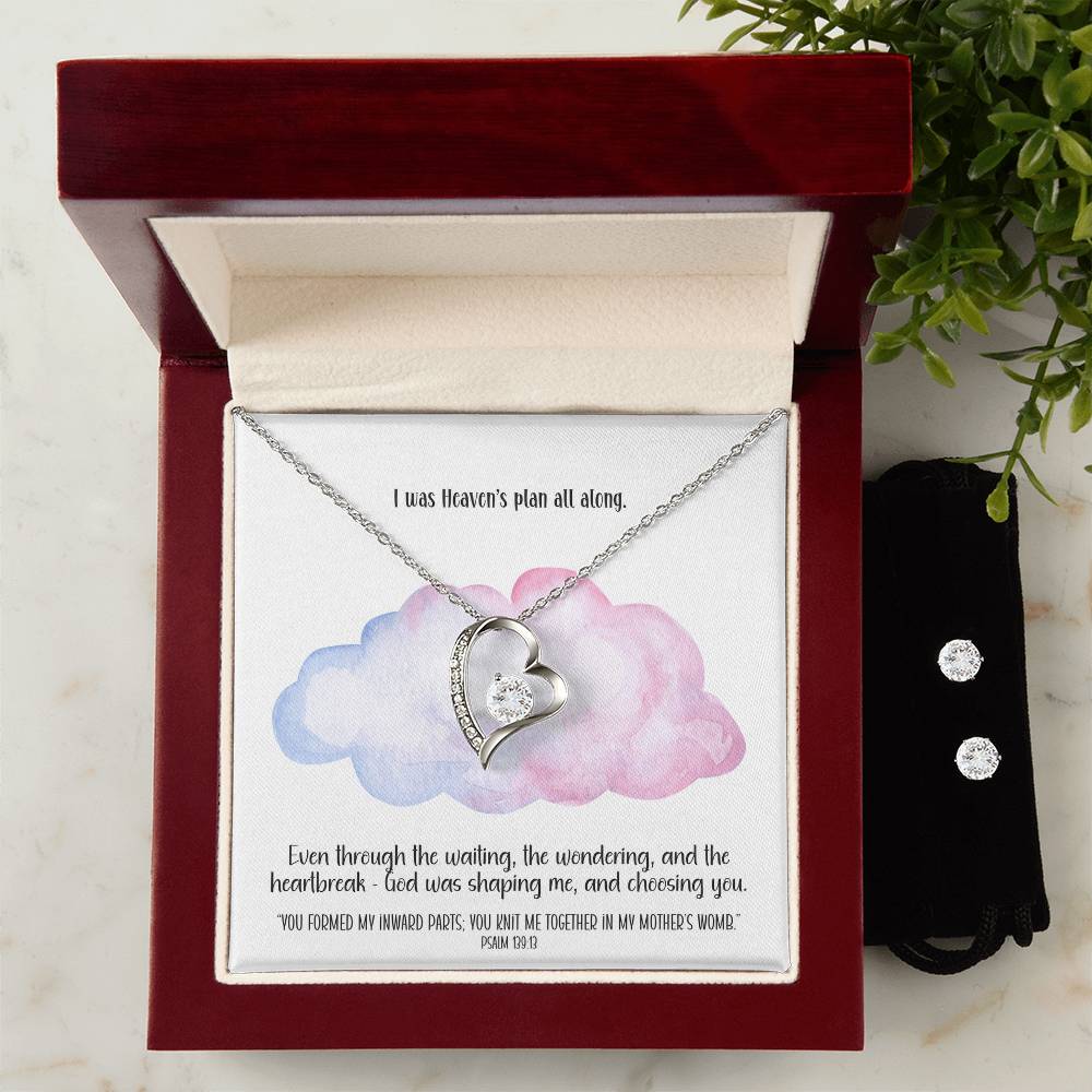 Heaven’s Plan – A Necklace & Earring Gift Set for Mom-to-Be