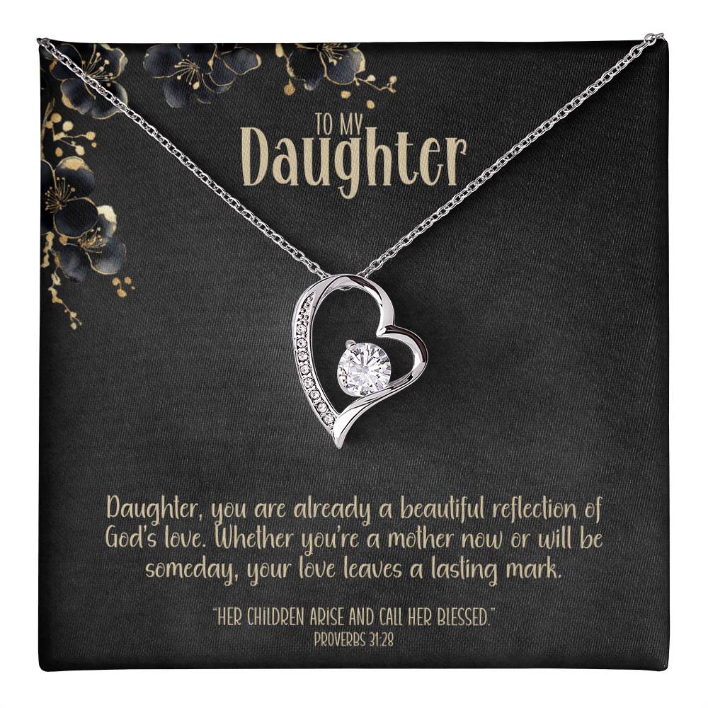 A Beautiful Reflection – A Heart Necklace for My Daughter