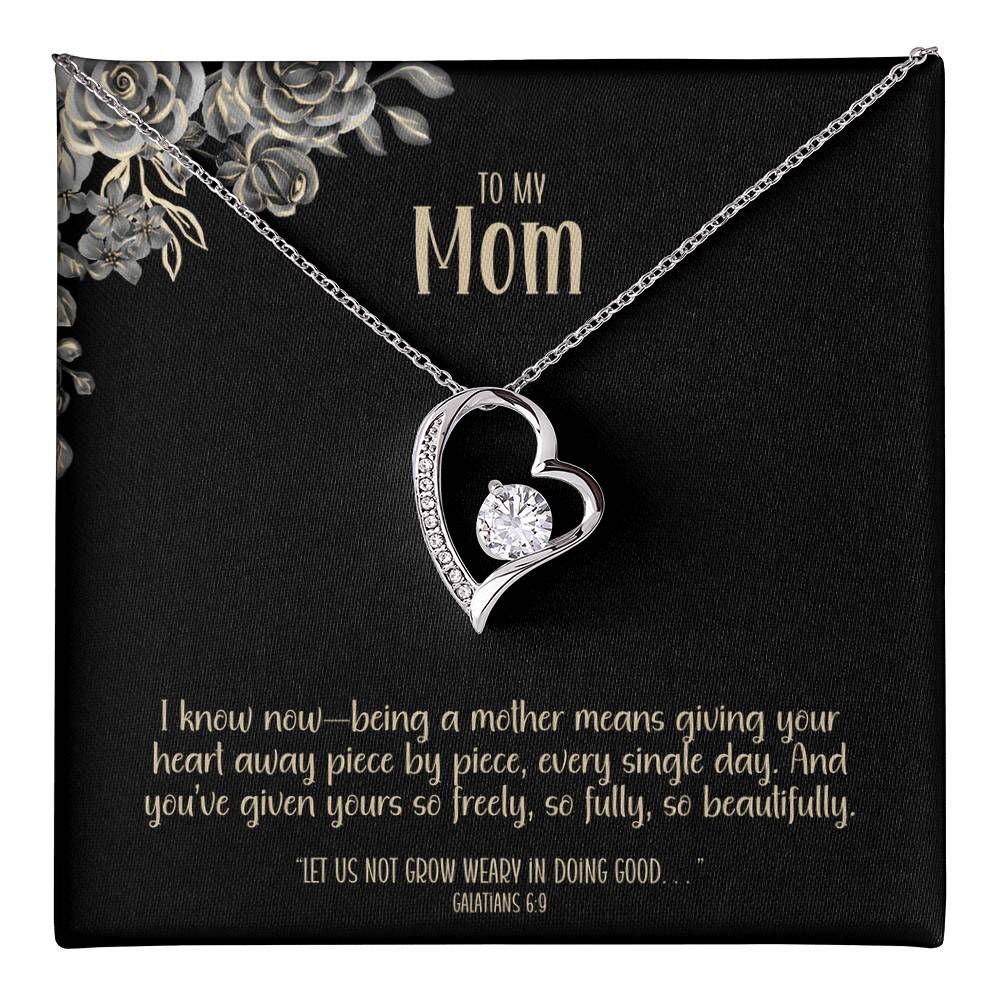 Given in Love – A Heart Necklace for Mom