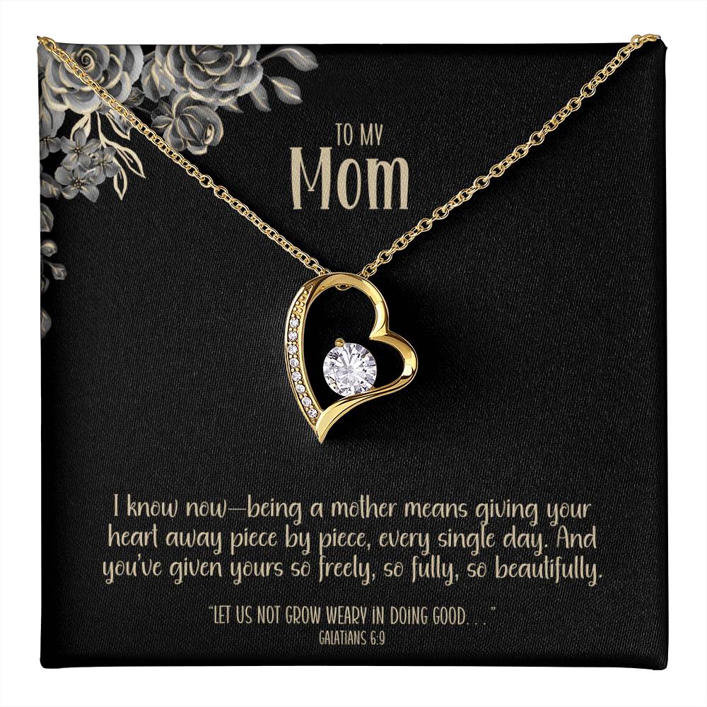 Given in Love – A Heart Necklace for Mom