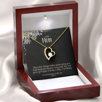 Given in Love – A Heart Necklace for Mom