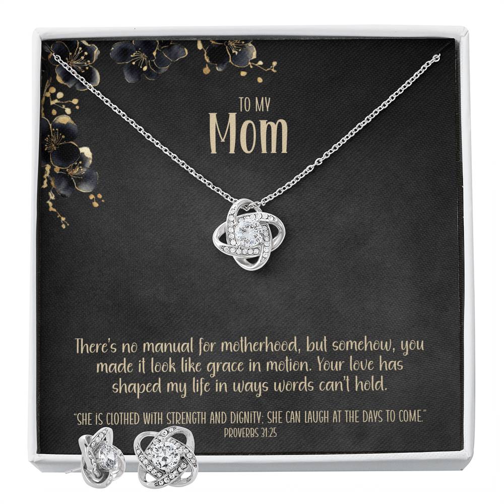Grace in Motion – Necklace & Earring Gift Set for Mom