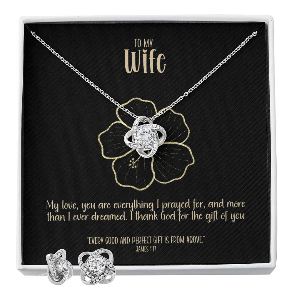 Everything I Prayed For – A Necklace & Earring Gift Set for My Wife