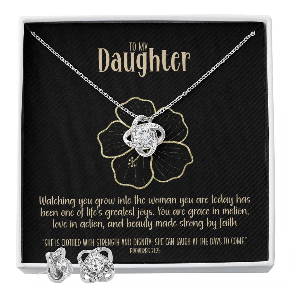 Radiant Becoming – A Necklace & Earring Gift Set for My Daughter