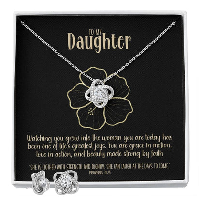 Radiant Becoming – A Necklace & Earring Gift Set for My Daughter