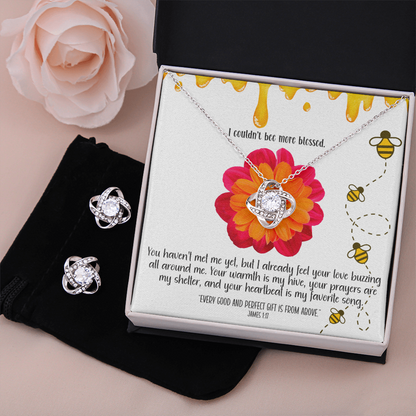 Bee More Blessed – A Necklace & Earring Gift Set for Mom-to-Be