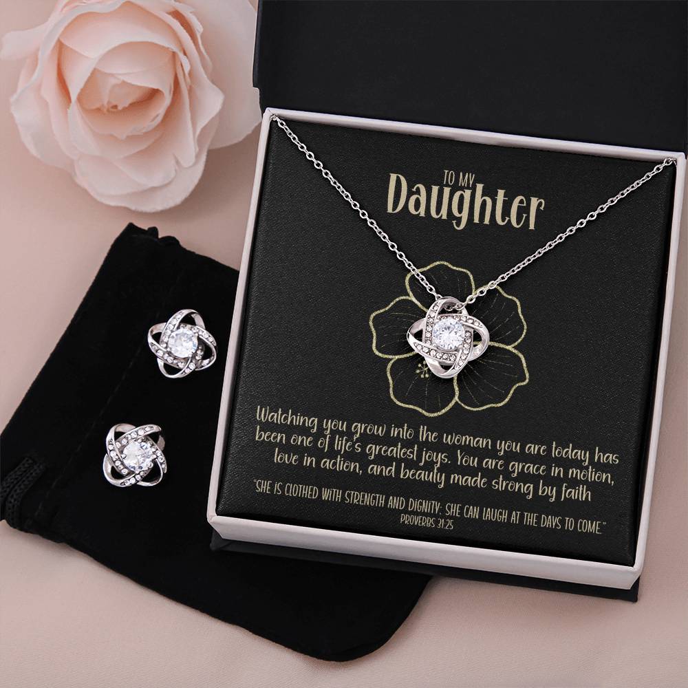 Radiant Becoming – A Necklace & Earring Gift Set for My Daughter