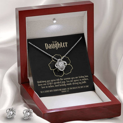 Radiant Becoming – A Necklace & Earring Gift Set for My Daughter