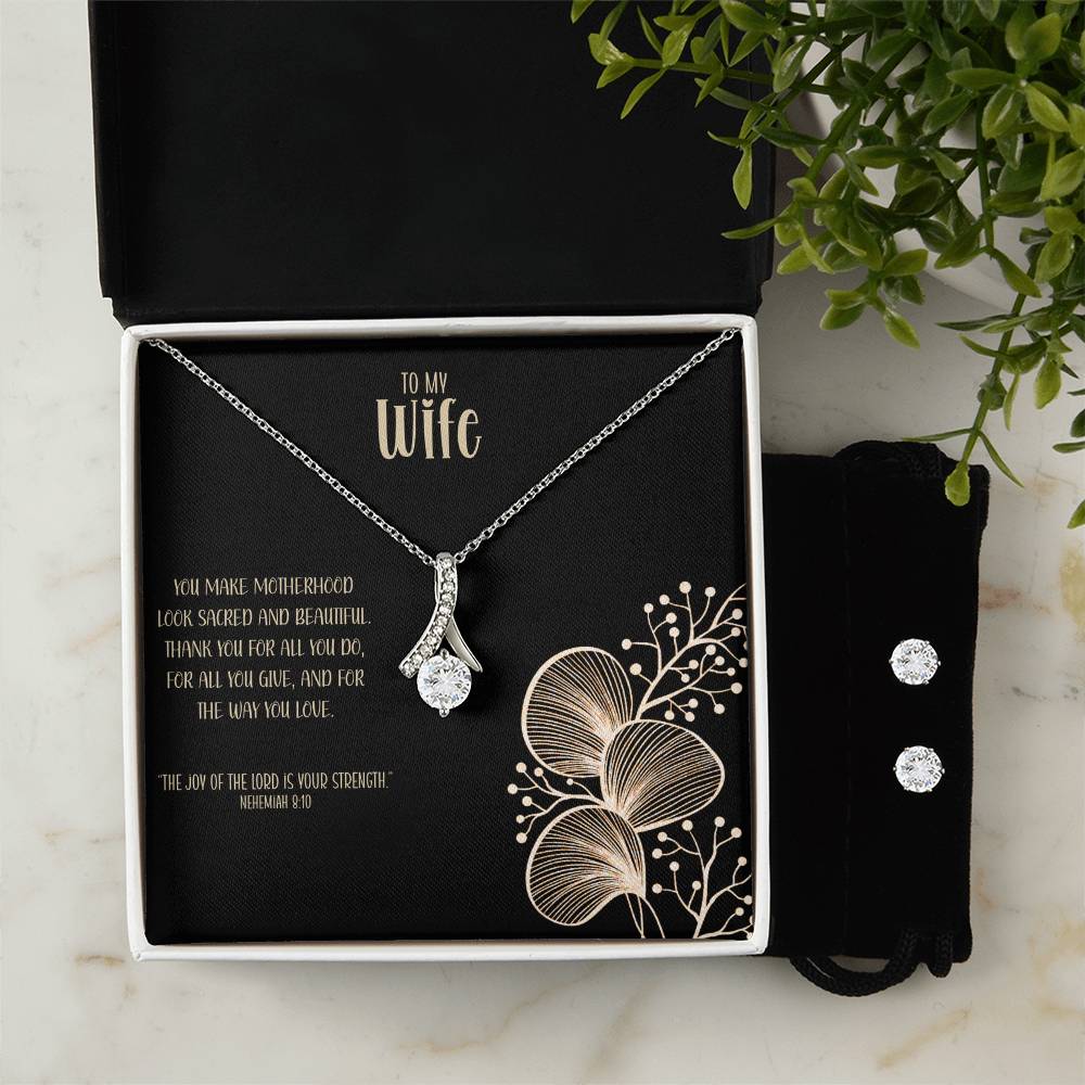Sacred Love – A Necklace & Earring Gift Set for My Wife