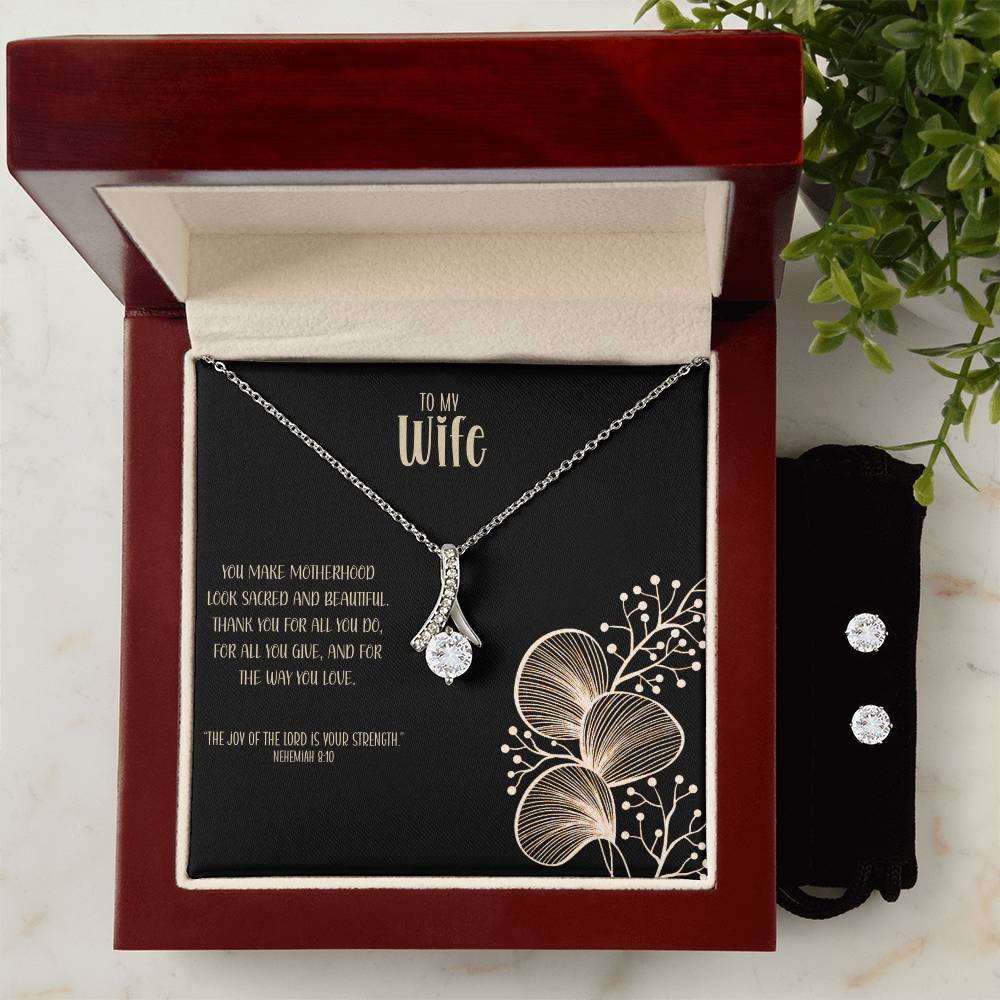Sacred Love – A Necklace & Earring Gift Set for My Wife