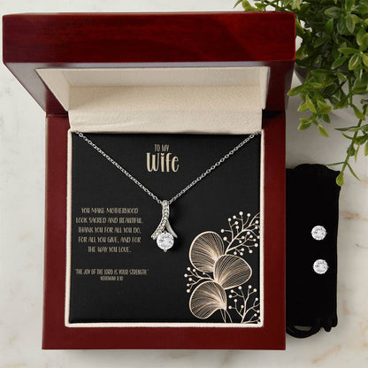 Sacred Love – A Necklace & Earring Gift Set for My Wife