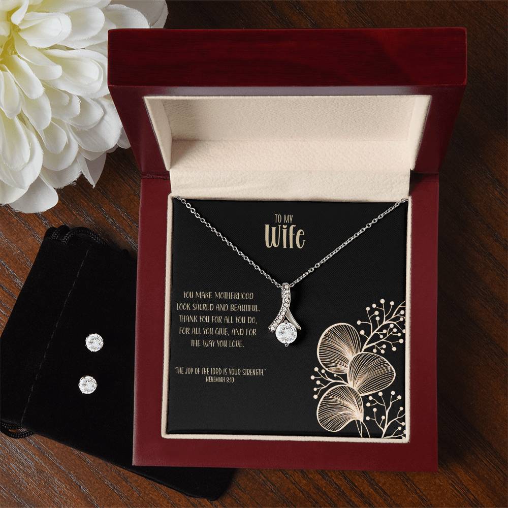 Sacred Love – A Necklace & Earring Gift Set for My Wife