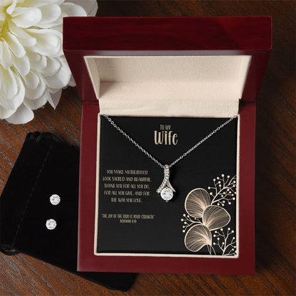 Sacred Love – A Necklace & Earring Gift Set for My Wife