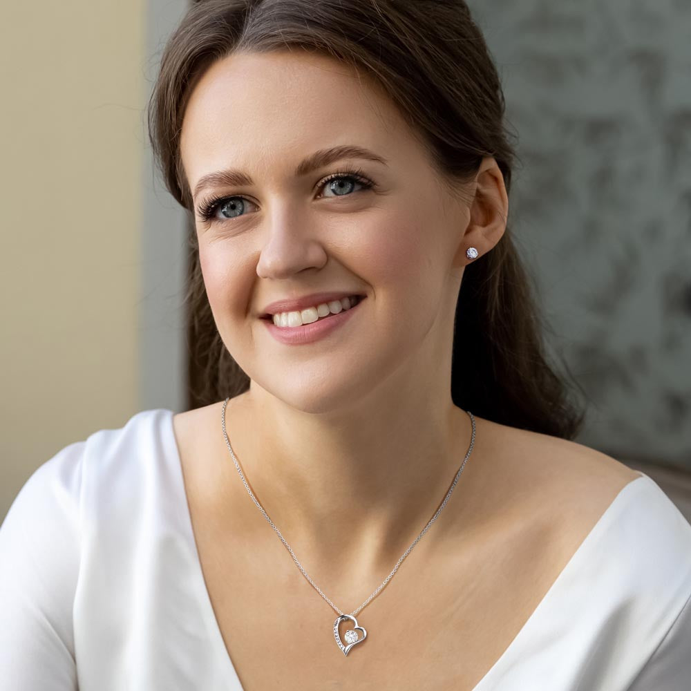 Given in Love – A Heart Necklace & Earrings Gift Set for Mom