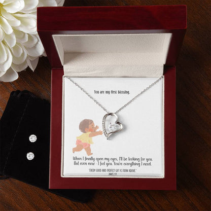 First Blessing – A Necklace & Earring Gift Set for Mom-to-Be