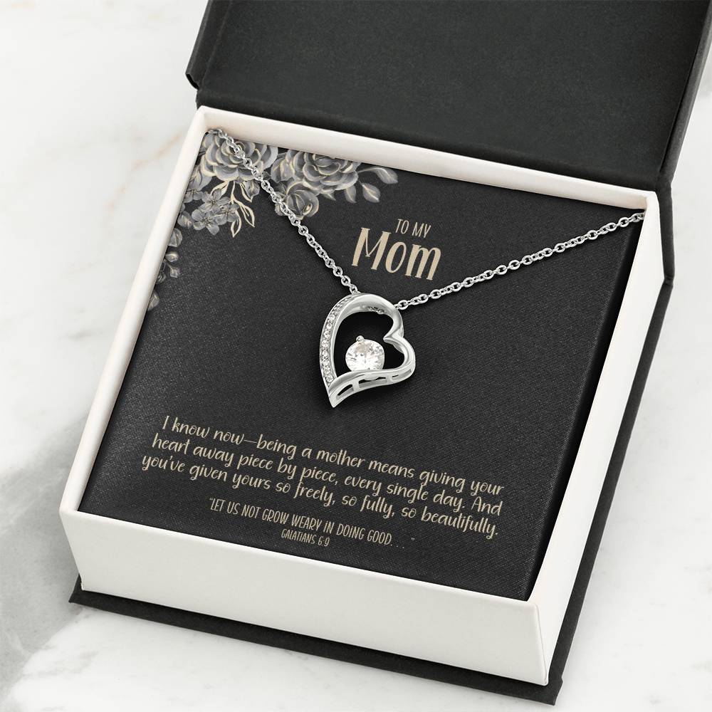 Given in Love – A Heart Necklace for Mom
