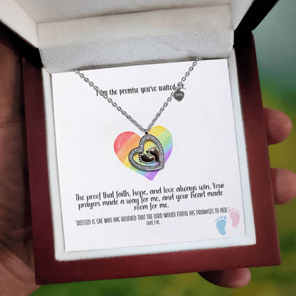 The Promise – A Baby Feet Heart Necklace for Mom-to-Be